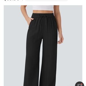 HALARA Black Wide-Leg Pants